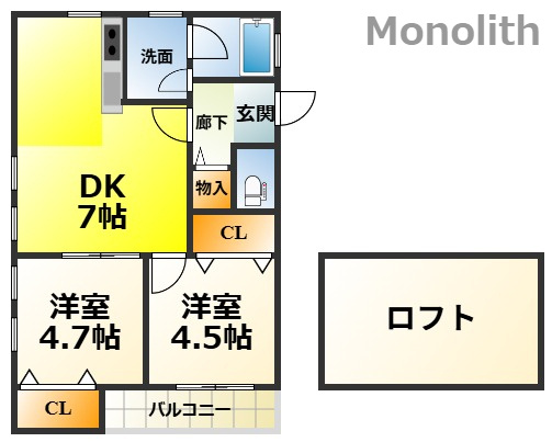 グランビア富木の間取り