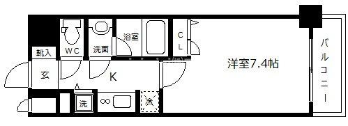 アーバネックス大阪城ＷＥＳＴの間取り