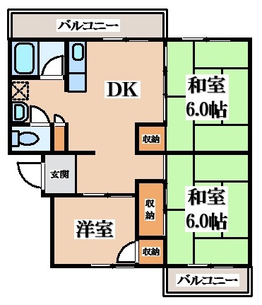 【間取り】 | 打上団地