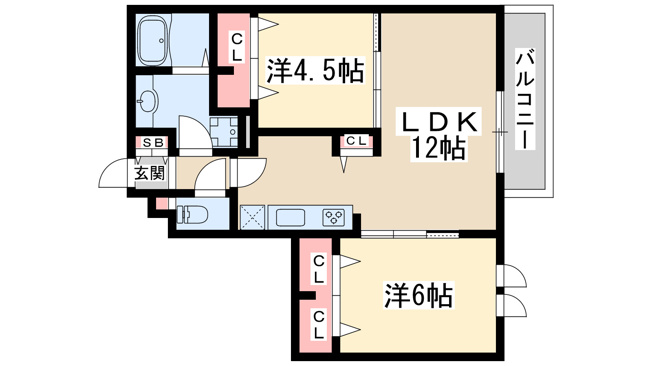 【間取り】 | シャルムC