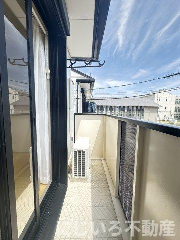 エスパシオ那賀川Aのバルコニー