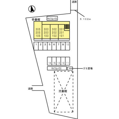 【区画図】 | ロイヤルガーデン三国ヶ丘　壱番館