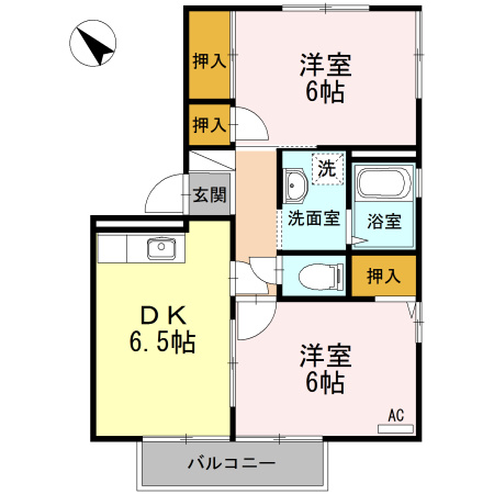 フレグランスAPの間取り