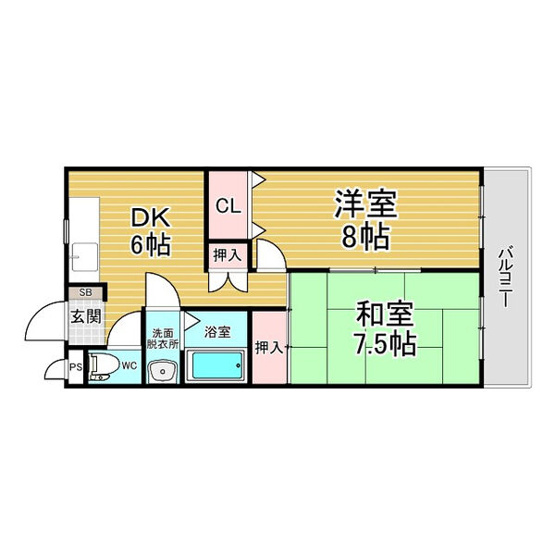 【間取り】 | 高安ビー棟