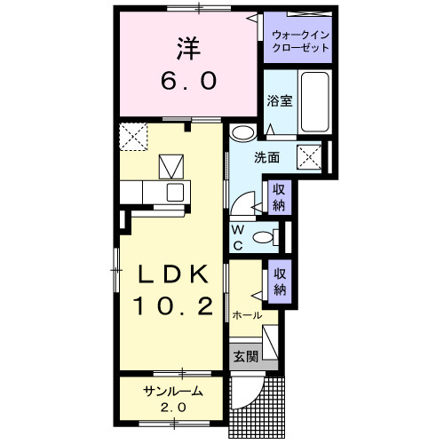 【間取り】 | ベルオーブＴ－Ⅲ