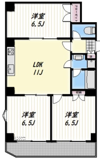 【間取り】 | コートハイム横浜 | 間取りです。