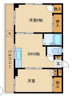 【間取り】 | 第２５シンエイビル | 間取りです。