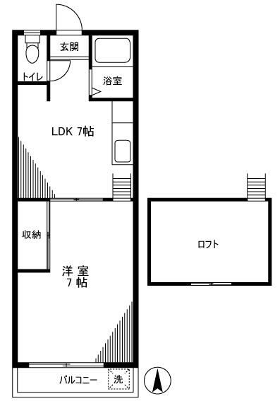 コーポ豊田の間取り