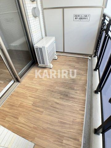 レオンコンフォート都島のバルコニー