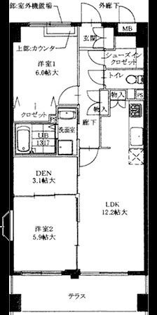 プレジール立川の間取り|間取りです。