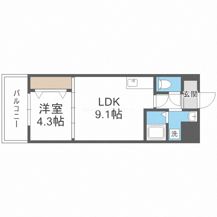 グランパシフィック帝塚山innovationの間取り