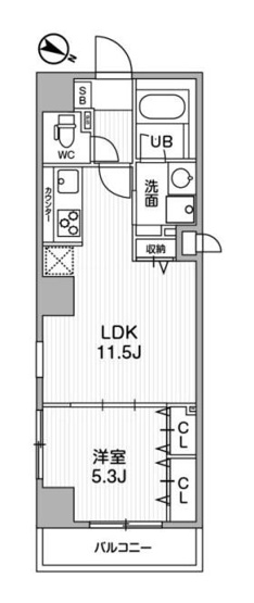 【間取り】 | ＡＬＴＥＲＮＡ北品川 | 間取り図