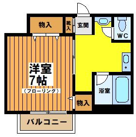 【間取り】 | 第８三和マンション | 間取りです。