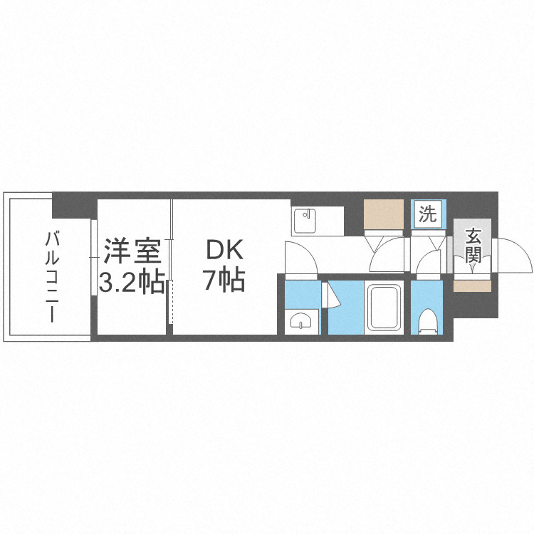 リヴェント難波サウスの間取り