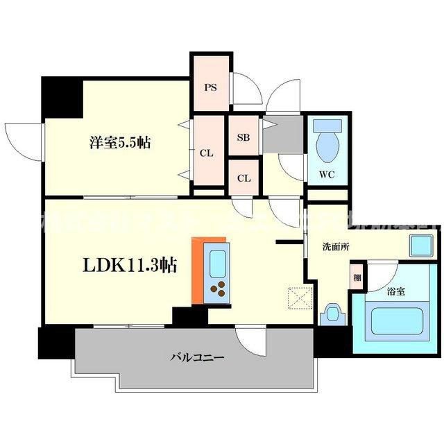 SKYレジデンス大阪梅田の間取り