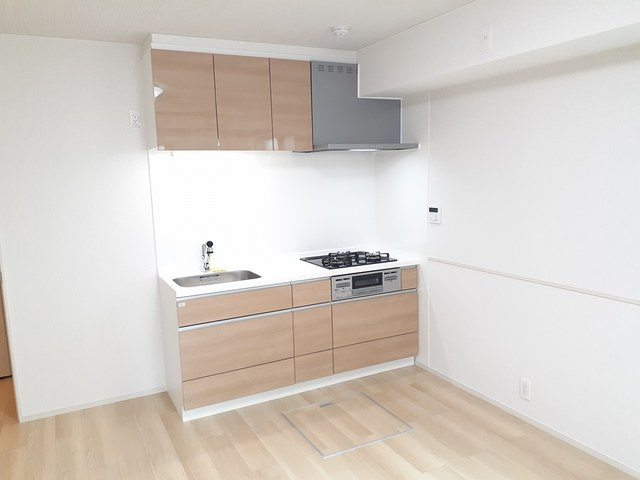 壁付けキッチンでスペースを有効活用できます！