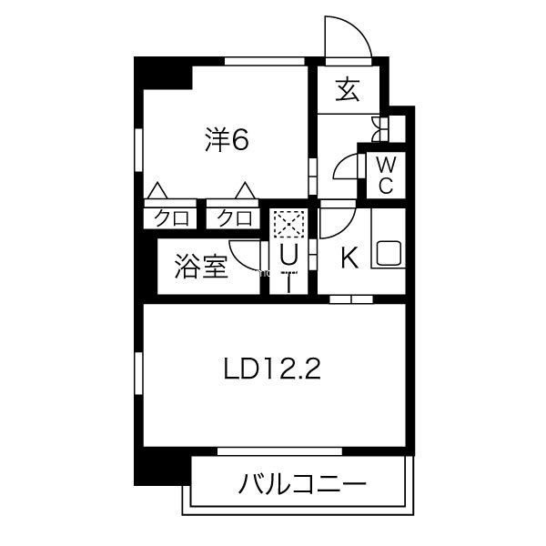 S-RESIDENCE淀屋橋の間取り