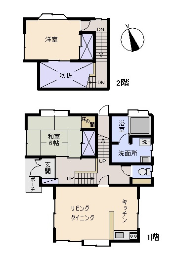 南伊豆町　湯之元リゾートハイツの間取り