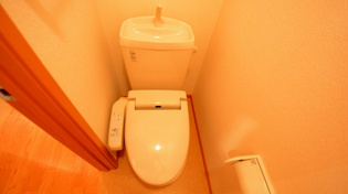 温水洗浄便座付きのトイレです！
