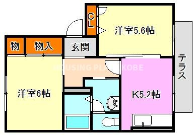 エスペランサ桜木の間取り