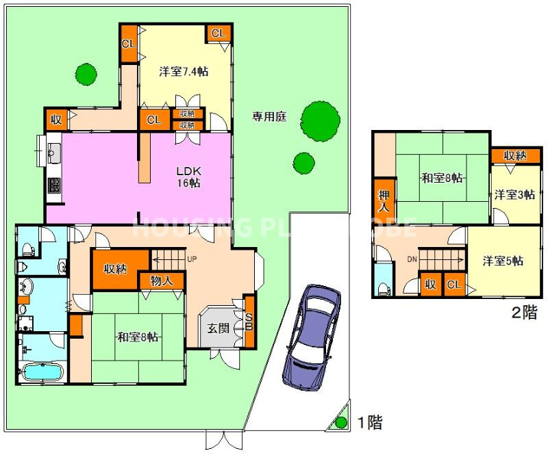 桜木町２丁目貸家の間取り