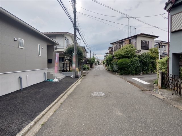【前面道路含む現地写真】 | 川越市笠幡第45 | 本下水