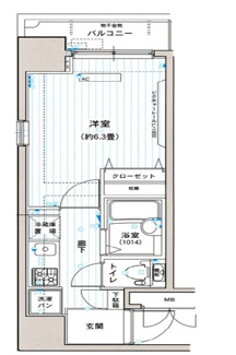 【間取り】 | アフェクシオン日本橋人形町 | 間取りです。
