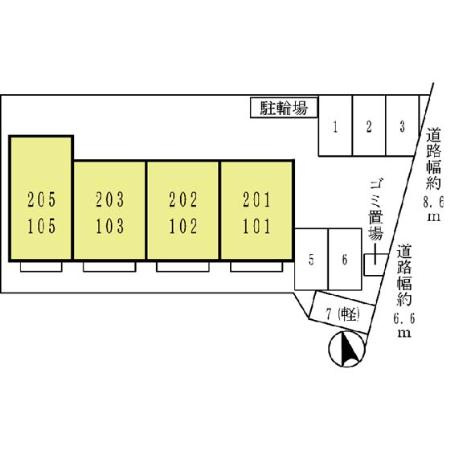 【区画図】 | クレセント　Ⅱ