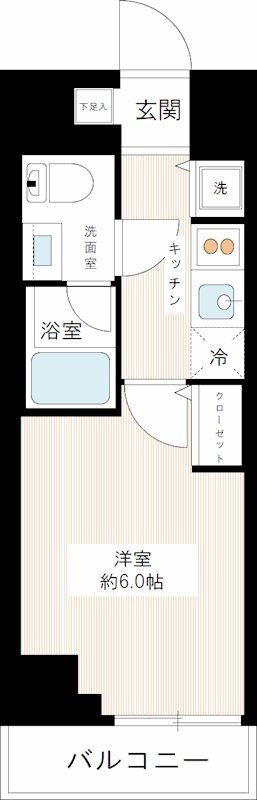 ルクシェール青砥の間取り|間取りです。