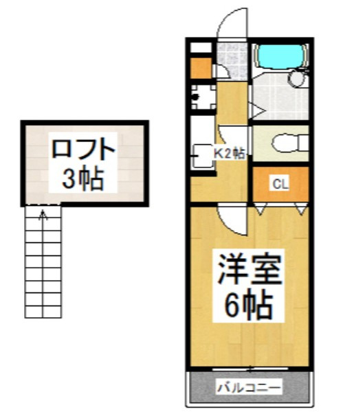 グローリーハイツⅠの間取り