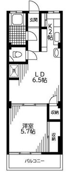 都立大マンションの間取り