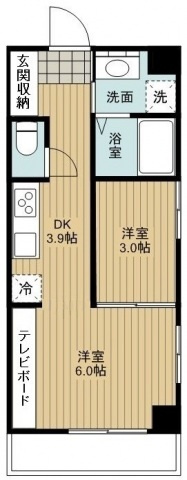 ノーブル平和大通りの間取り