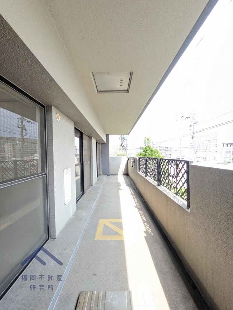 ロワールマンション二日市3のバルコニー