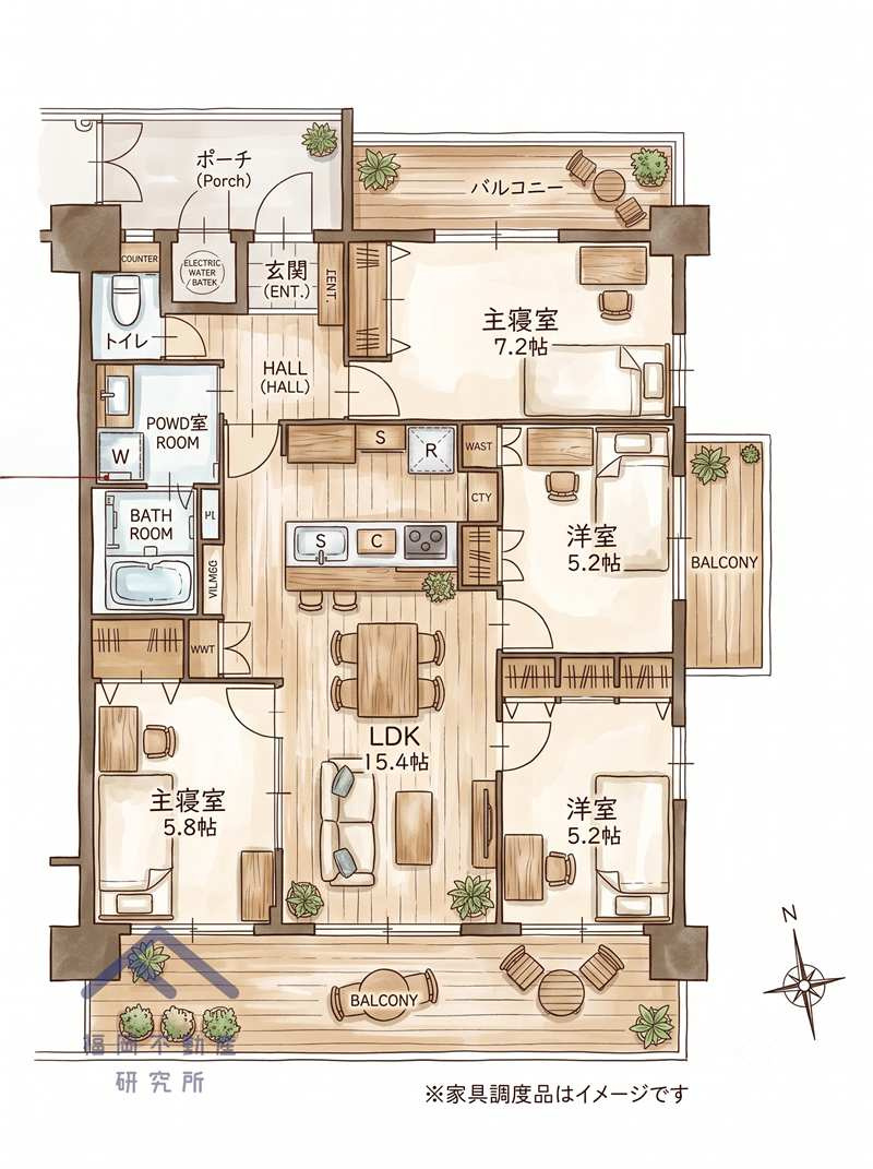 ロワールマンション二日市3の間取り