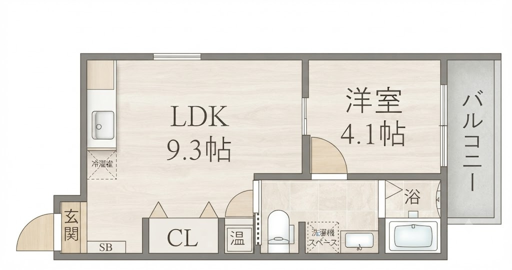 Fmaison西加賀屋I番館の間取り