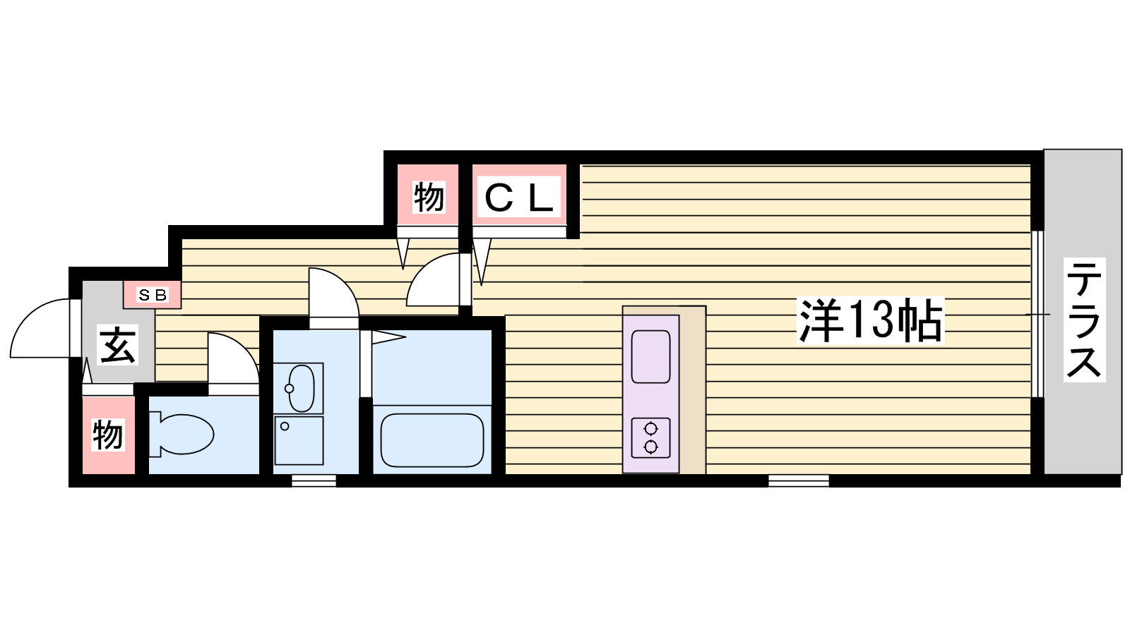 シュロスしらさぎの間取り