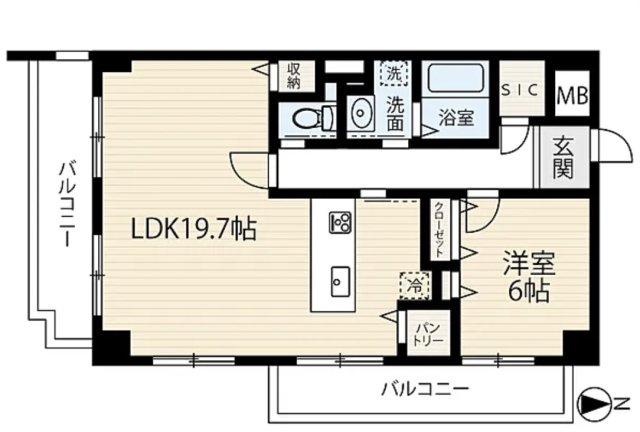 エバーライフ赤坂の間取り