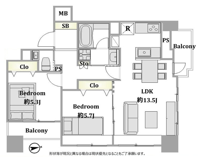 【間取り】 | ファミール新宿グランスイートタワー