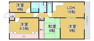 チャフル甲東の間取り