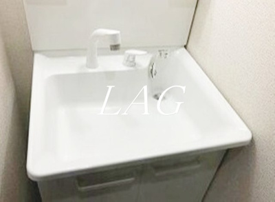 【洗面所】 | コーポサンテ | 洗面台です。