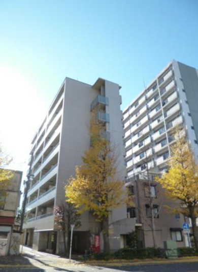 【外観】 | スカイコート新高円寺 | 鉄筋コンクリート造のガッチリとした建物です。