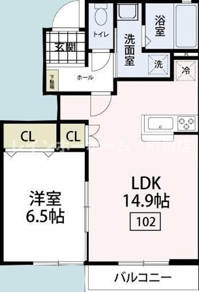 エルメゾン南栗原※初期費用分割後払いサービス利用可能物件の間取り