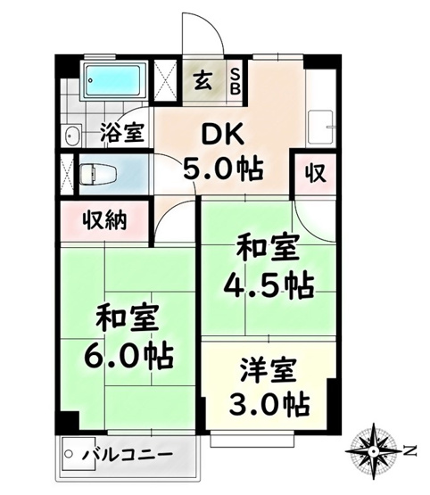 【間取り】 | 宝第一スカイハイツ【名古屋市賃貸・エレベーター】