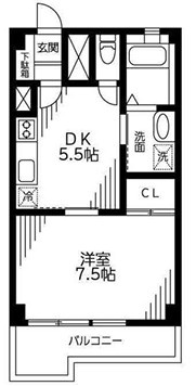 シャンボール都立大の間取り