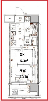 【間取り】 | ベルシード綾瀬ドゥーエ＃R