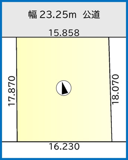 【区画図】 | 【建築条件無】小樽市桂岡町　更地土地 | 86.92坪の整形地です♪