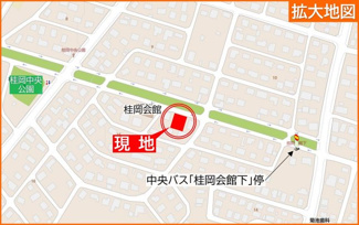 【地図】 | 【建築条件無】小樽市桂岡町　更地土地 | 周囲に公園などが豊富で、子育てやペットの散歩に好環境♪