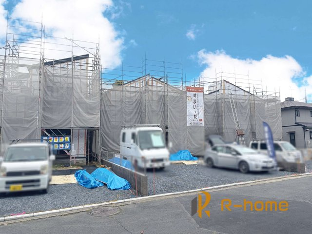 水戸市白梅3期　新築戸建て　2号棟の外観|ご予約を頂ければ、『平日』はもちろん『早朝』や『夜間』もご見学可能です♪お気軽にお申し付けください♪
