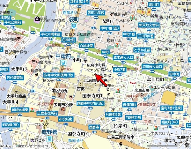 小町グランデの地図