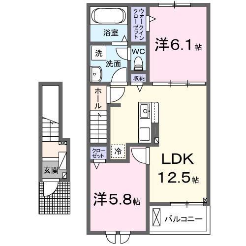 エクセランテルミエールⅡの間取り